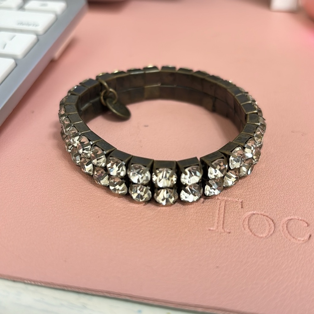 Elegant Silver Crystal Bracelet